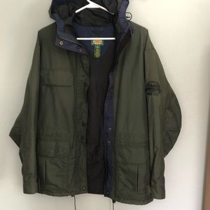 Rain/water repellent jacket - camp hike fish